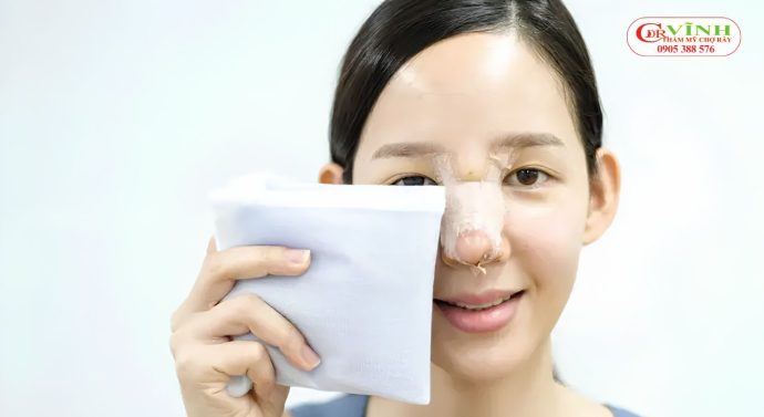 Chườm lạnh đúng cách có thể giúp giảm cảm giác đau do nâng mũi 